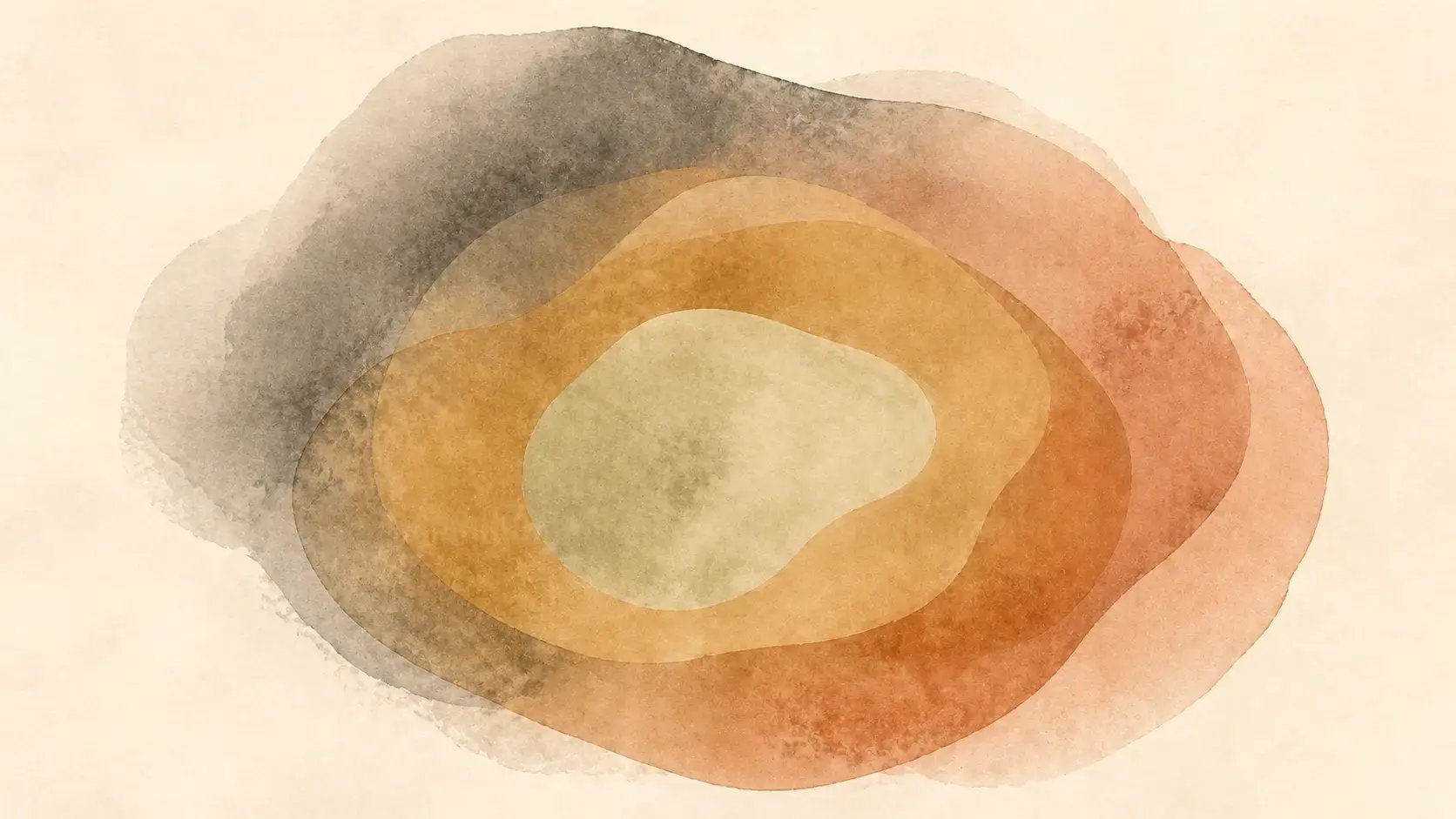Earthy was of layered organic shapes Trauma Therapist Institute