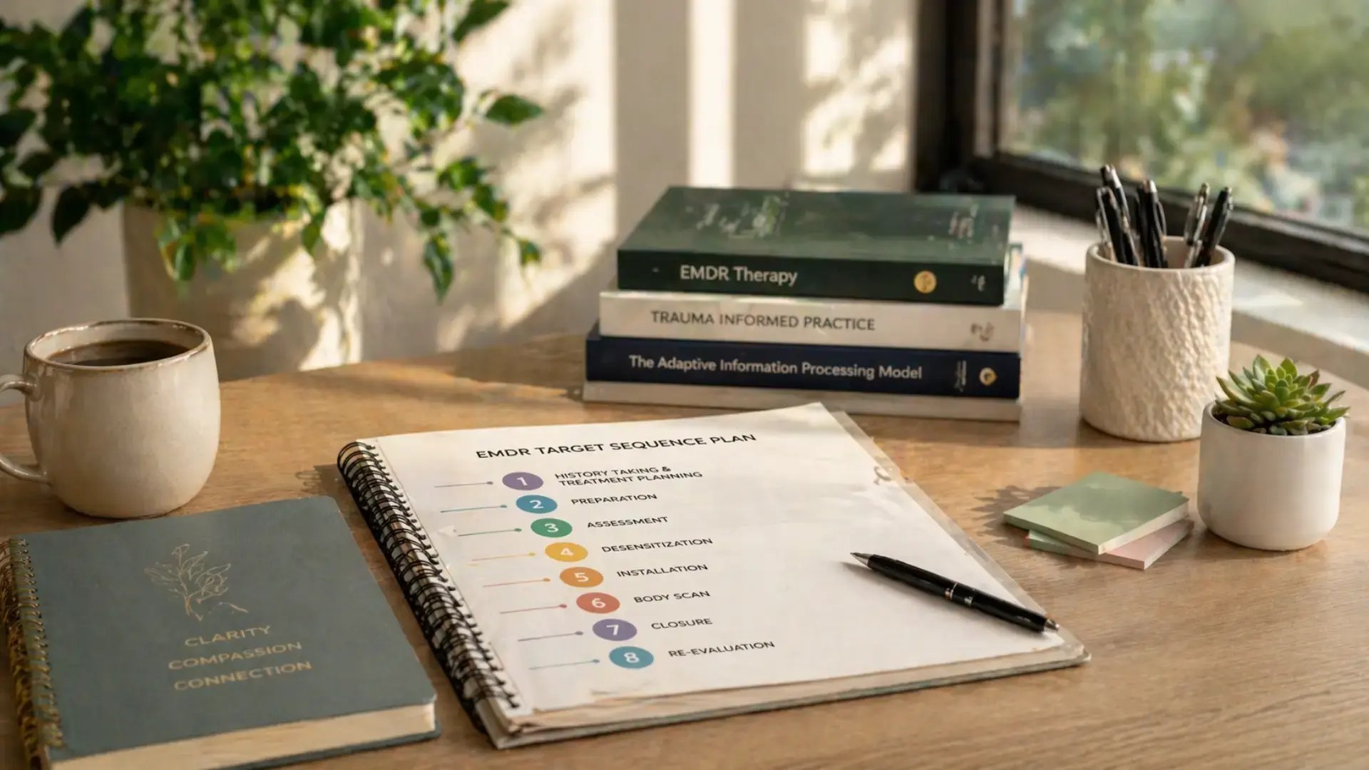 Cozy workspace EMDR Tools EMDR Target Sequences Blog Trauma Therapist Institute