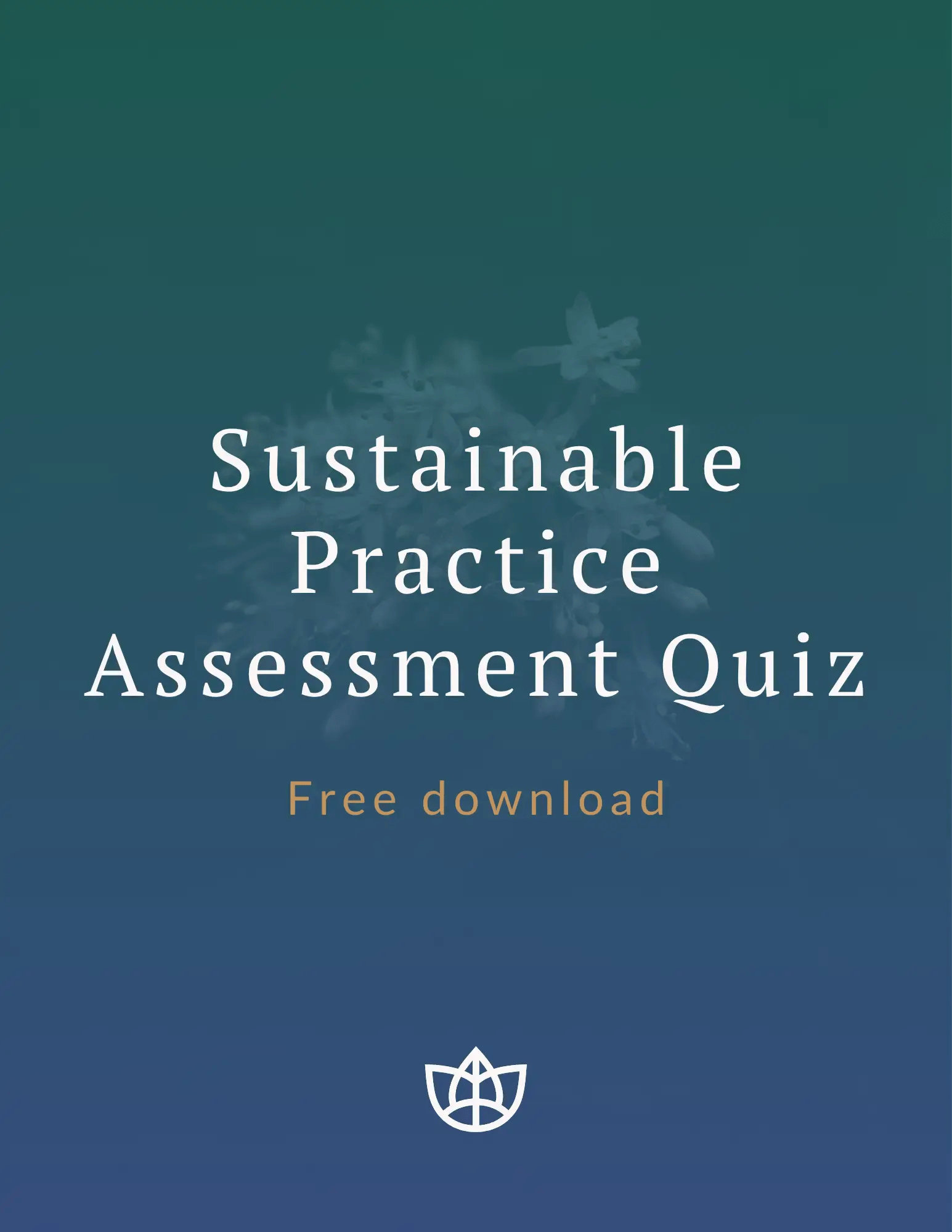 Sustainable Practice Assessment Quiz Cover
