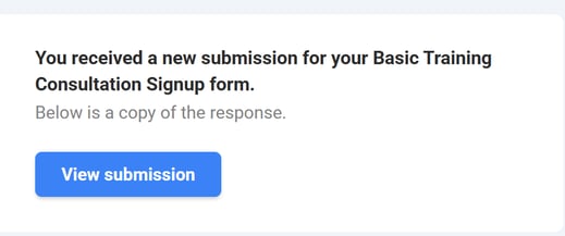 BT Consultation Signup form