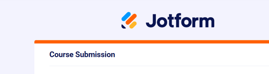 Course submission title