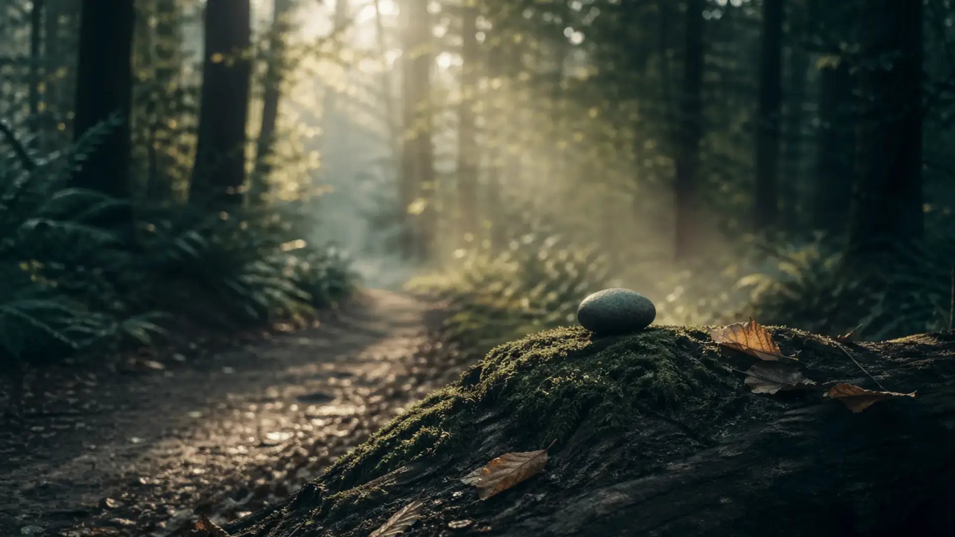  Misty forest path with soft morning light filtering through trees Dorsal Vagal Exercises Blog Trauma Therapist Institute