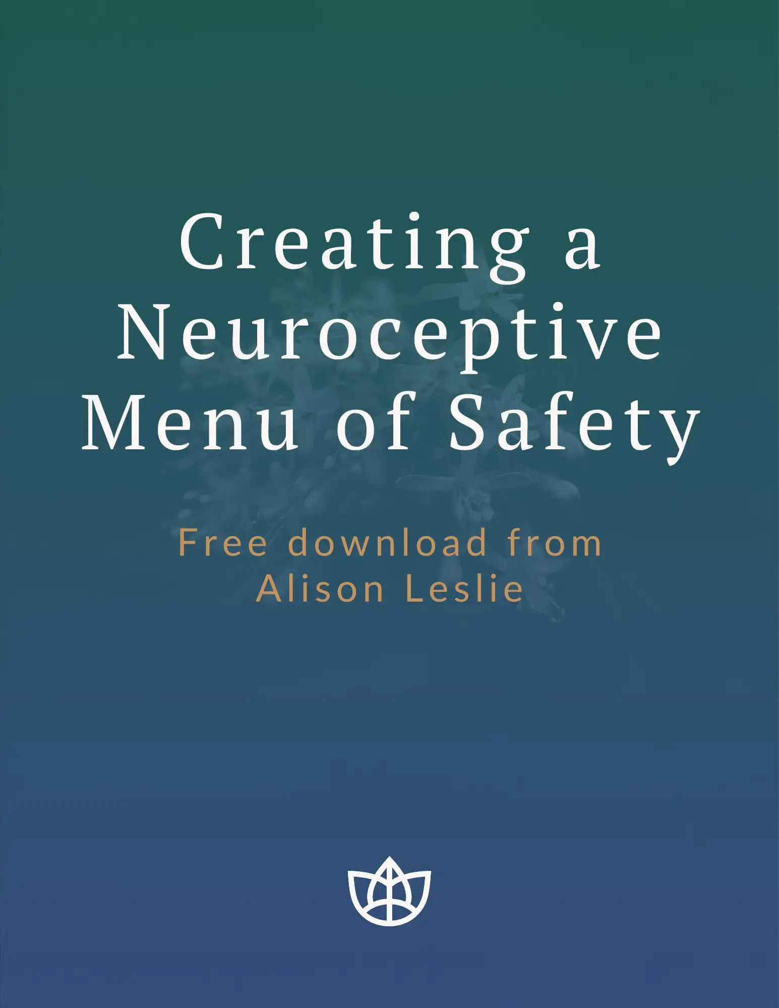 Creating a Neuroceptive Menu of Safety for Phase 2 Preparation