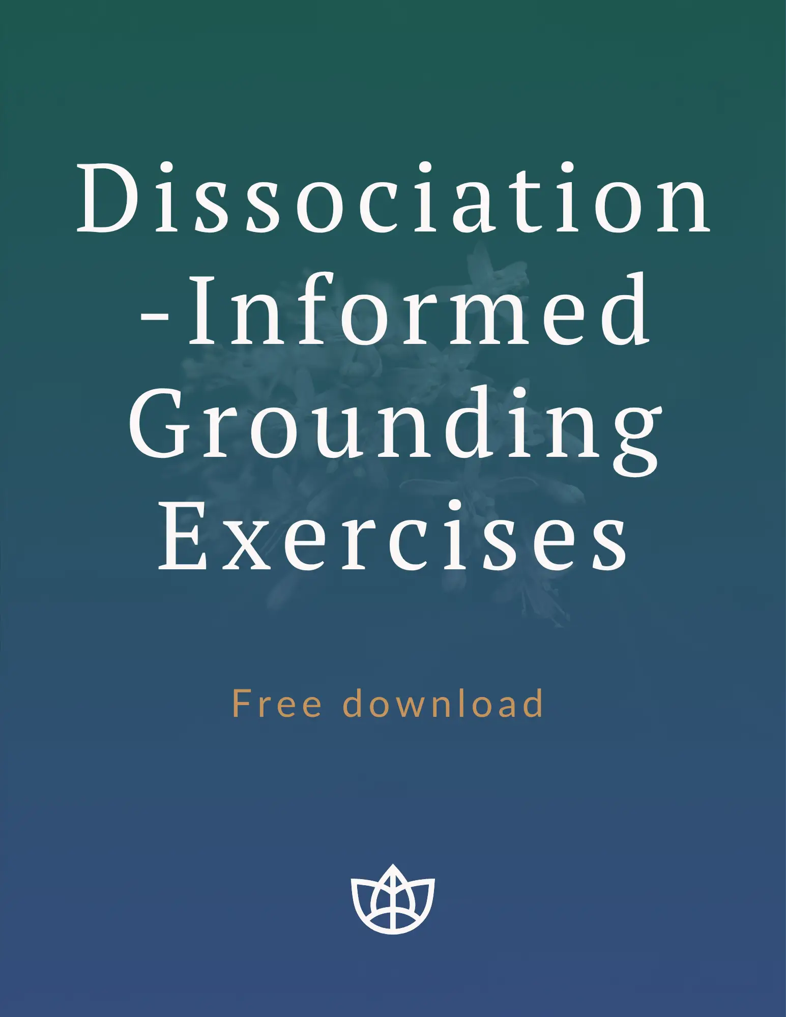 Dissociation-Informed Grounding Exercises